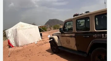 التخييم بمحمية الإمام فيصل بن تركي يوقع مواطناً تحت طائلة القانون